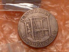 Jeton commercial original 1794 HAVERHILL Colonial Halfpenny lettré/EDGE #4A