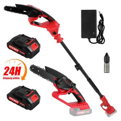 #ad Greenworks 2 In 1 Cordless Pole Saw Electric Chainsaw 12.47FT Max 2x 21V Battery $62.22