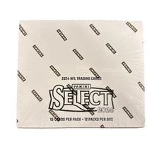 2024 PANINI SELECT FOOTBALL FACTORY SEALED JUMBO CELLO FAT PACK BOX - 180 CARDS