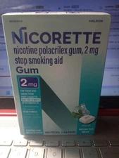 Nicorette 2mg Gum 100 Pieces White Ice Mint Exp. 6/2027