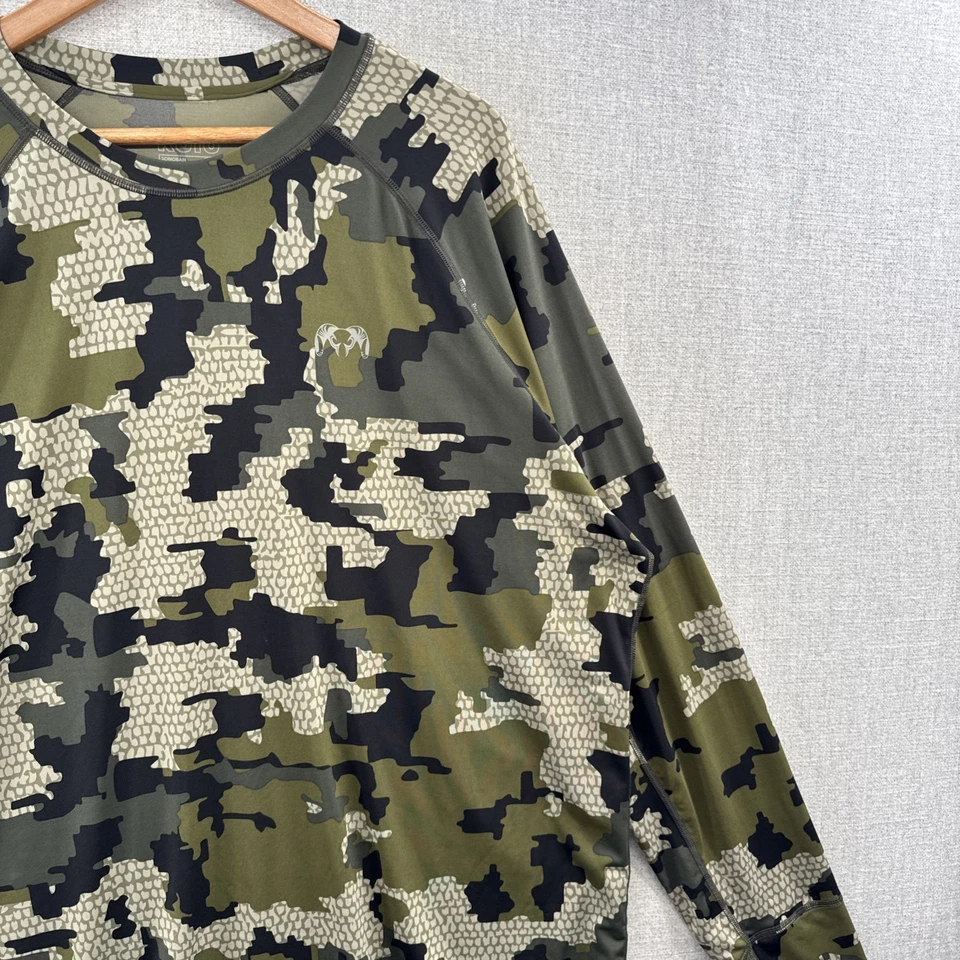 KUIU Sonoran Coolmax Shirt Mens 2XL Green Camo UPF 50+ Long Sleeve Base Layer - Image 3 of 4
