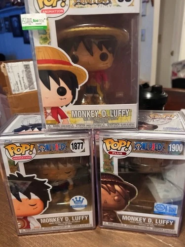 Funko Pop Lot Of Monkey D Luffy From One Piece! #s 98 1877 And 1900 Mint