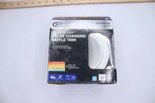 4" Low Glare Deep Baffle Adjustable CCT Integrated LED Recessed Light