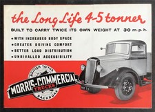 MORRIS COMMERCIAL 4-5 Tonner Range Sales Brochure For 1938 #235A