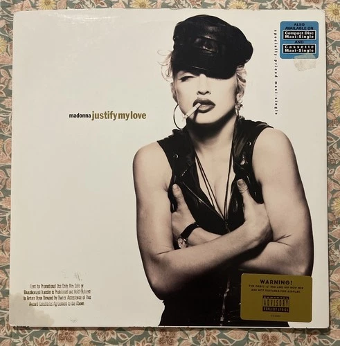 Madonna Justify My Love 12” Promo Maxi Single Gold Stamp Hype EX+