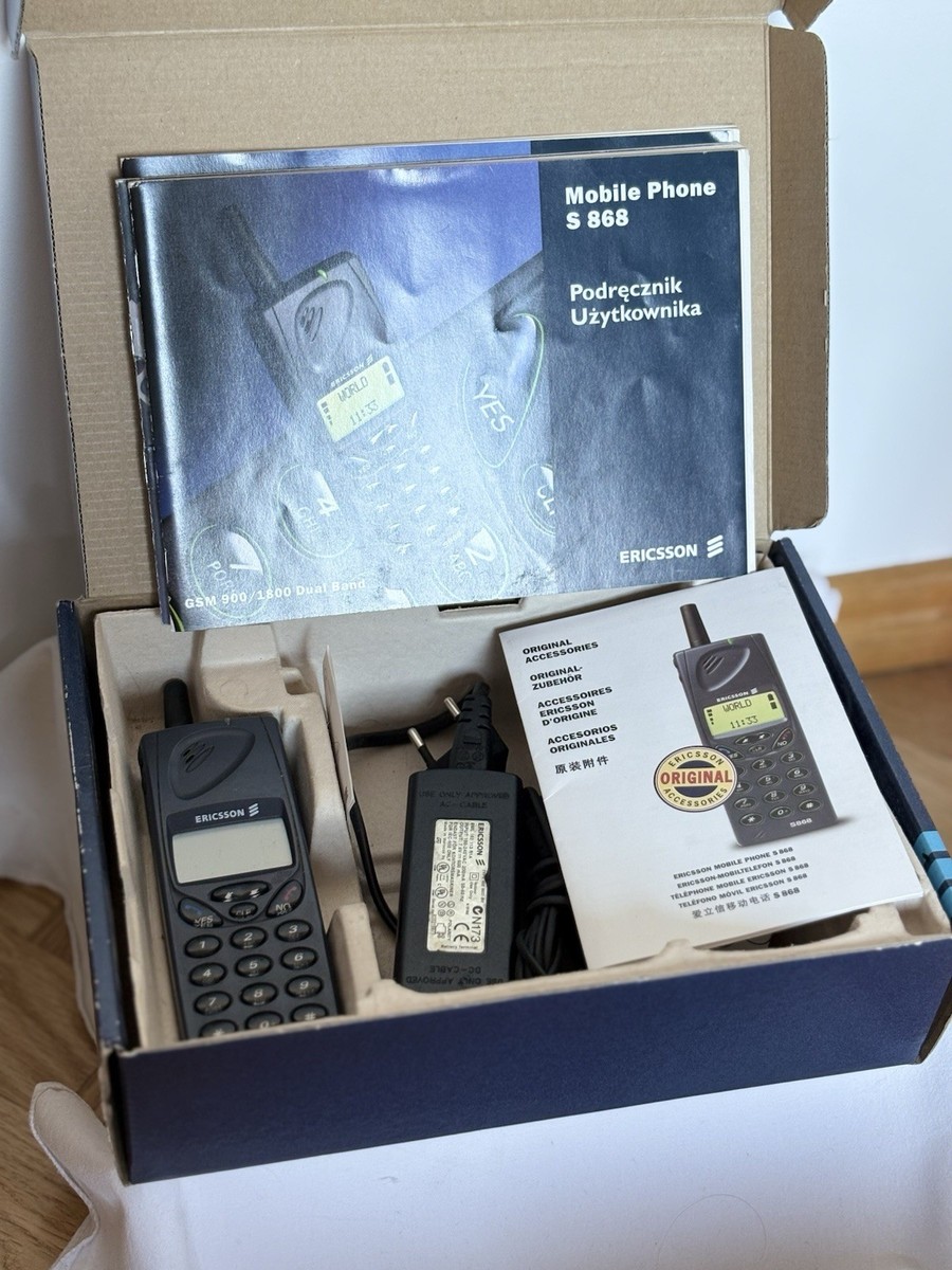 Ericsson S868 GSM 900/1800 Dual Band Mobile Phone Cell Vintage