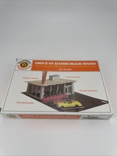 HO 1:87 Scale DRIVE-IN HAMBURGER STAND KIT Ba...