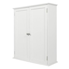 Wall Mount Bathroom Storage Cabinet, White Bathroom Cabinet with Doors and Ad...