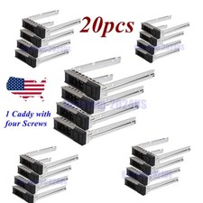 20pcs X7K8W 3.5in For Dell R740 R740xd R940 C6420 SAS SATA HDD Drive Caddy Tray