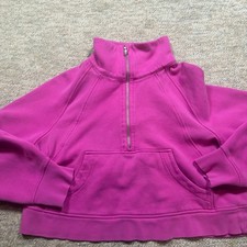 Lululemon Scuba Oversized Funnel Neck Half-Zip in Pink