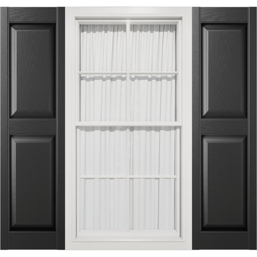 00021235002 Standard Size Williamsburg Double Panel Vinyl Shutters, w/Install...