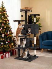 Cat Tree Tower For Indoor Cats, 53.9in Multi-Level Cat Furniture Activity-FGQ