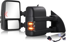 Towing Mirrors Compatible with 1999-2016 F250 F350 F450 F550 Super Duty Truck Pi