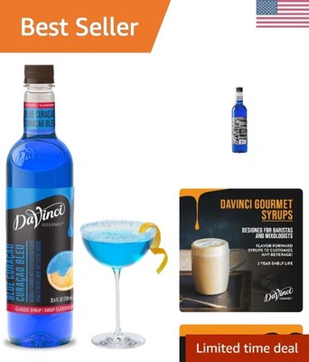 Classic Blue Curacao Syrup, 25.4 Fluid Ounces Pack of 1