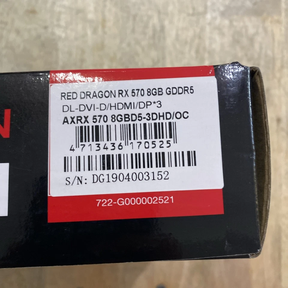 Power Color Red Dragon AMD Radeon Rx 570 8GB GDDR5 AXRX 1 HDMI 3 Display Ports - Image 2 of 4