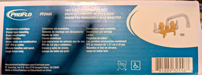 #ad #ad PROFLO PF244A TWO HANDLE LAUNDRY FAUCET CLAMP TYPE MOUNTING CHROME $49.99