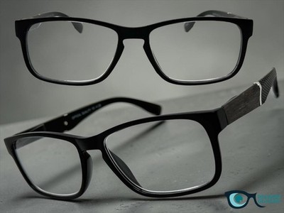 New Classy Elegant Modern READING EYE GLASSES READERS For Men Black Frame +1.50