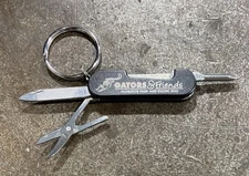 Gators & Friends Multi Tool Keychain -File, Scissors And Screwdriver