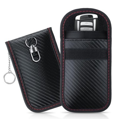 JUSTTOP 2-Pack Faraday Key Fob Protector, 3.15''X5.12'' Small, Black