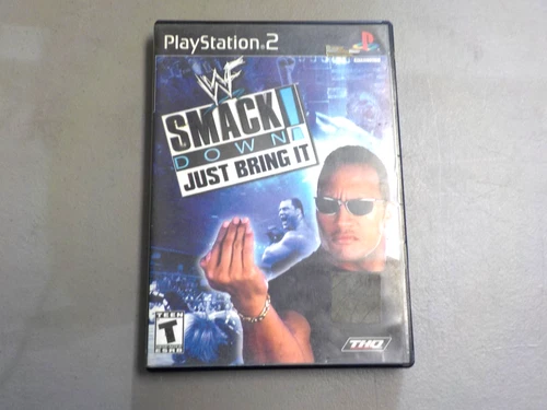 PS2 - WWF-Smackdown Just Bring It - NO MANUAL - FREE SHIPPING