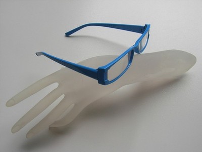Modische Lesebrille Lesehilfe Kunststoff blau +1,0