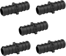 5 Piece Poly PPSU Barb Crimp Pex Fitting 1" X 1" Straight Coupling For Pex...