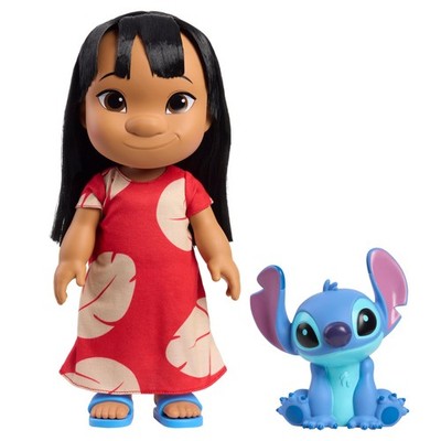 Disney Lilo & Stitch 14-inch Poseable Doll with Large, Multi-color