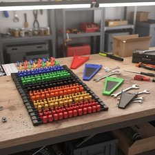 Modular Wall-mount 22-piece Socket Organizer Set For Maximum Tool Organization