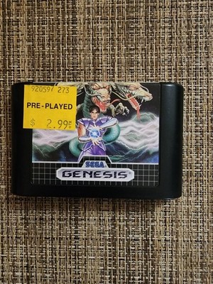 Mystic Defender (Sega Genesis, 1989) Cart Only Action Platformer Game Pre-Owned