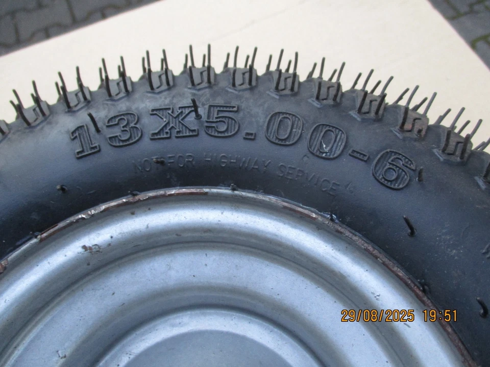 Rasentraktor Räder Vorderräder 13 x 5 - 6 für 20er Welle - Bild 4 von 4