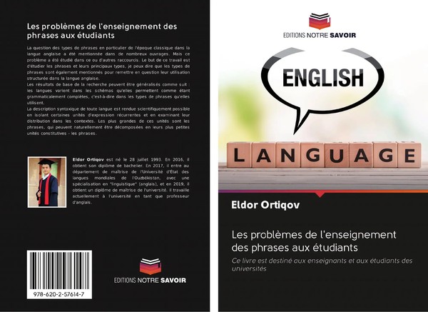 Eldor Ortiqov | Les ProblèMes De L'enseignement Des Phrases Aux éTudiants | Buch-image