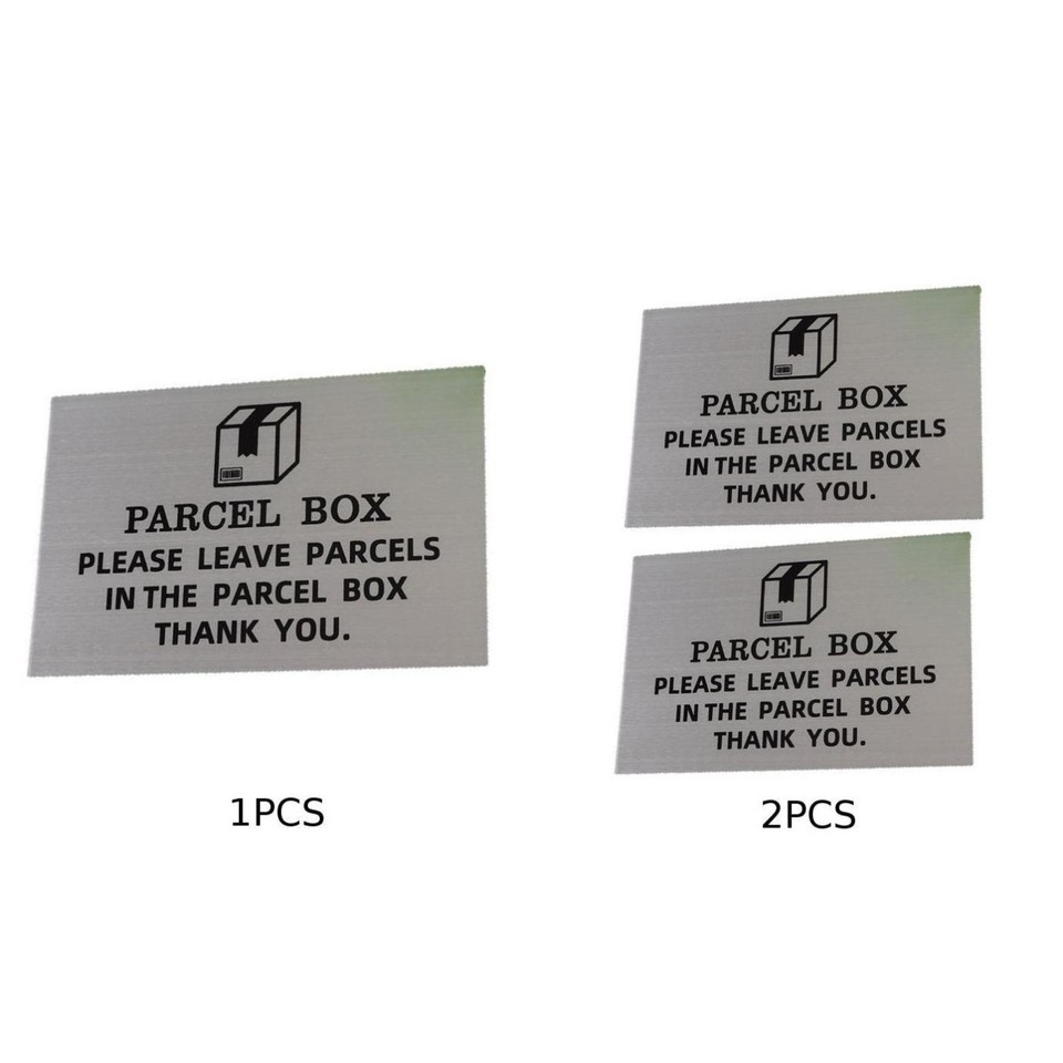 Panneau Magnétique "Veuillez Laisser Les Colis Dans La Boîte" - Pour Porte De Garage Ou Voiture - Signalétique Livraison