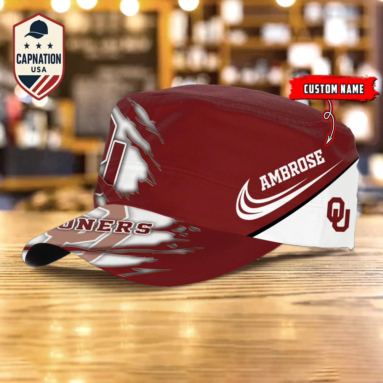 Oklahoma-Sooners Military Cap Trucker Hat Baseball Cap Army Cap
