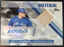 2024 Topps Baseball Series 2 Matt Chapman Major League Material Auto /50