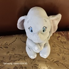 TY DISNEY Sparkle Dumbo Elephant 7in Gray Blue Eyes Big Ears Plush Stuffed Toy