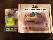 Salt Cooking Block Himalayan Salt Slab With Scrubber.