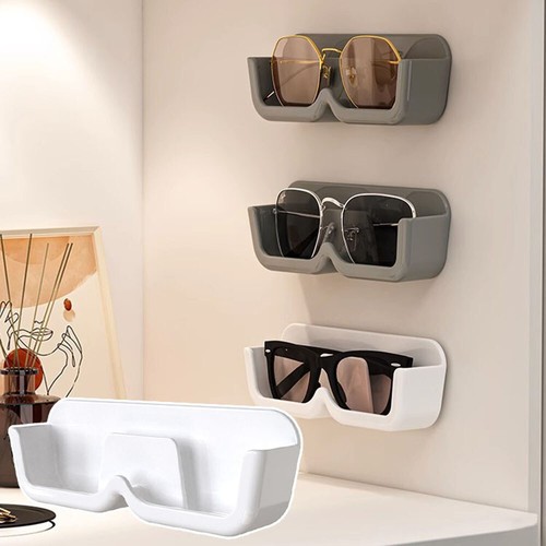 Glasses Storage Box Wall Mounted Sunglasses Organizer Rack Showcase Holder 1PC