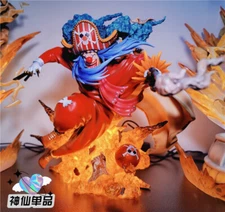 Buggy Resin LC Studio One Piece Collectibles POP Statue with led 33cm