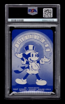 PSA 6 TILLY TIGER 1938 Castell Shuffled Symphonies Card BLUE BACK