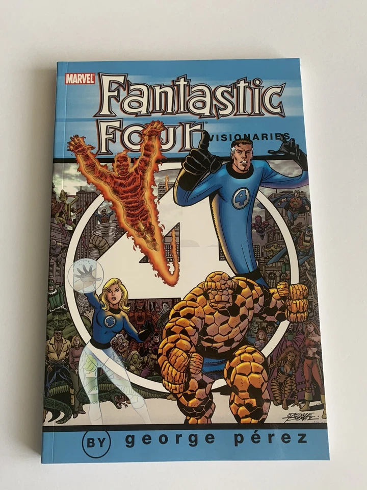 Fantastic Four Visionaries Vol1 George Perez Graphic Novel TPB Signed Roy Thomas - Image 2 of 4