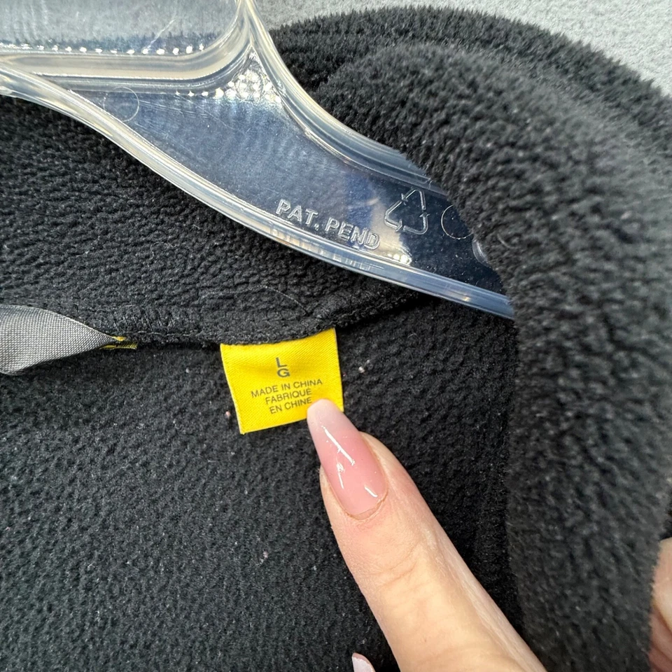 Cabela's Sweater Mens Large Black Fleece Half Zip Pullover Base Layer Hike Camp - Image 4 of 4