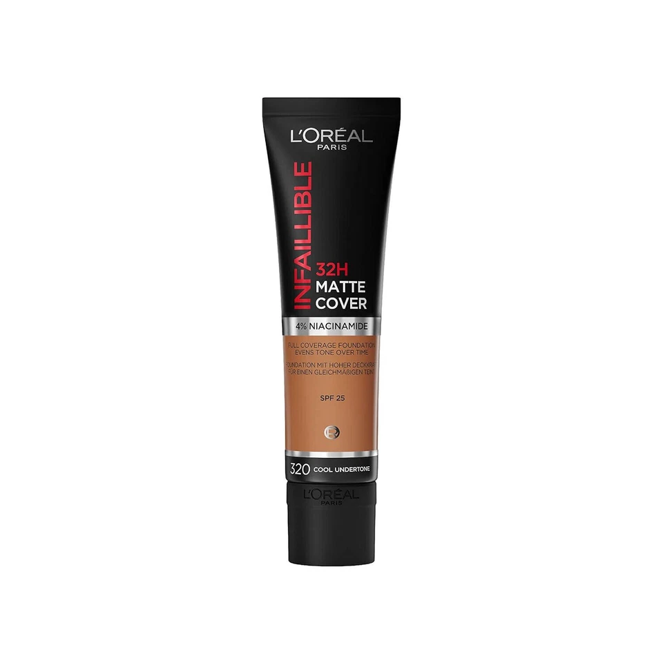 @L'Oreal Paris Cover Liquid Foundation With 4% Niacinamide Matte Cover 30ml f300 - Image 2 of 4