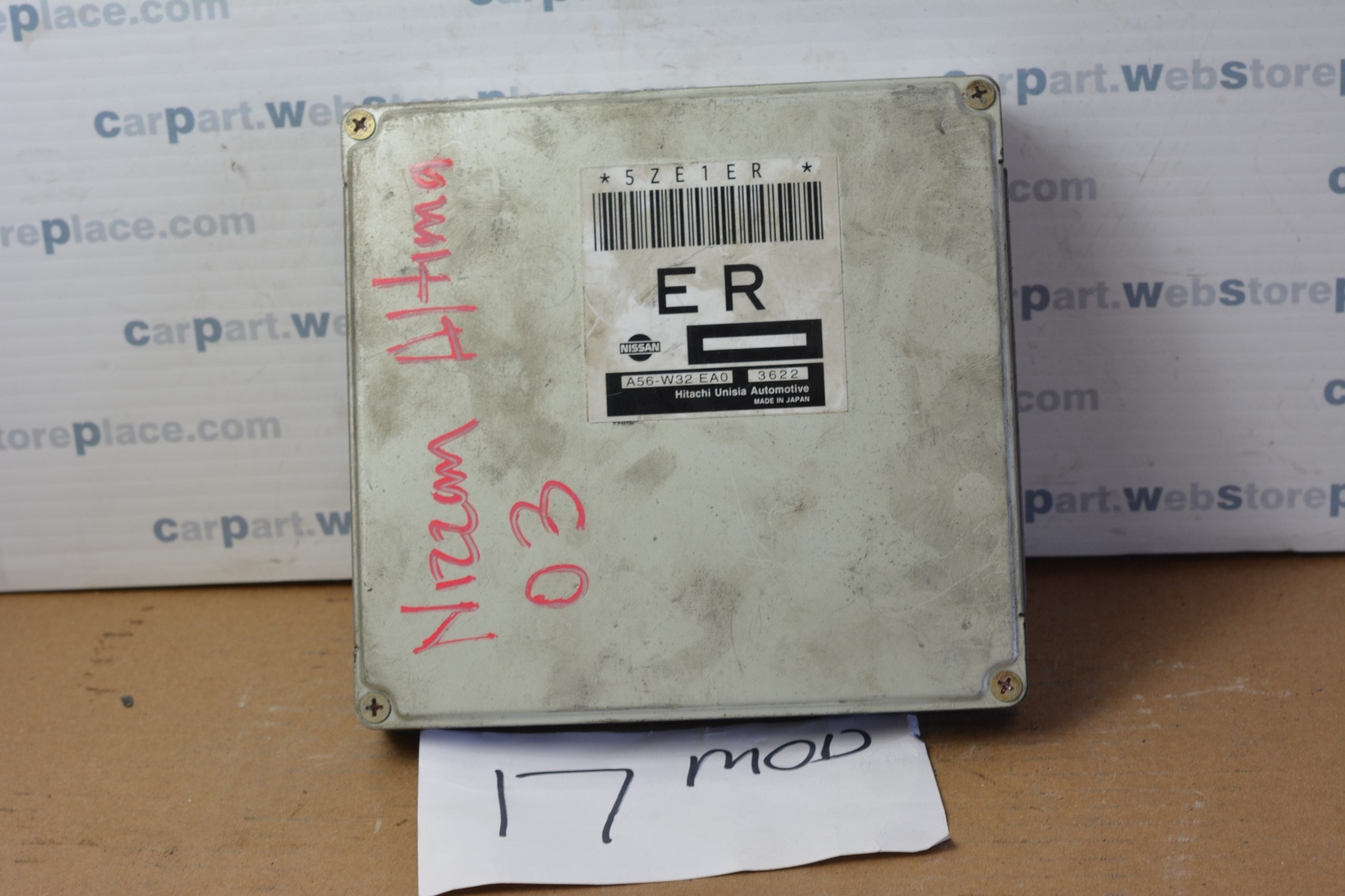 02 03 Nissan Altima #17MOD Engine Computer ECM ECU A56-W32 EA0