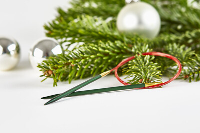 addi Christmas Fein-Rundstricknadel 4mm - 6mm, 60-150 cm LACE EXTRA SPITZ, 705-2