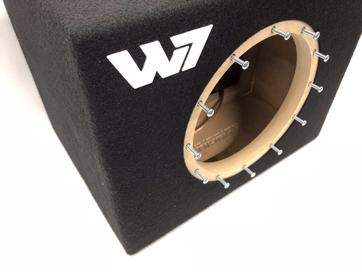JL Audio 10W7 AE sealed subwoofer box with white plexi logo | eBay
