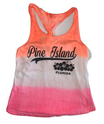 Beach by Exist Racerback Tank Top Women's Small Anchor Knotted