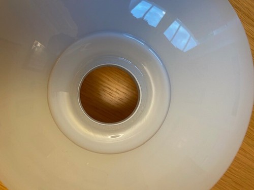 Vintage Opaque Milk Glass Light Shade - Picture 3 of 4