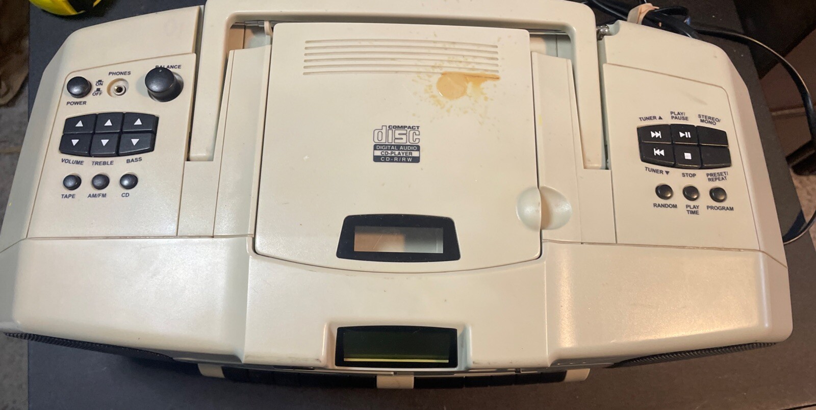 Am/fm Cd Cassette Boombox