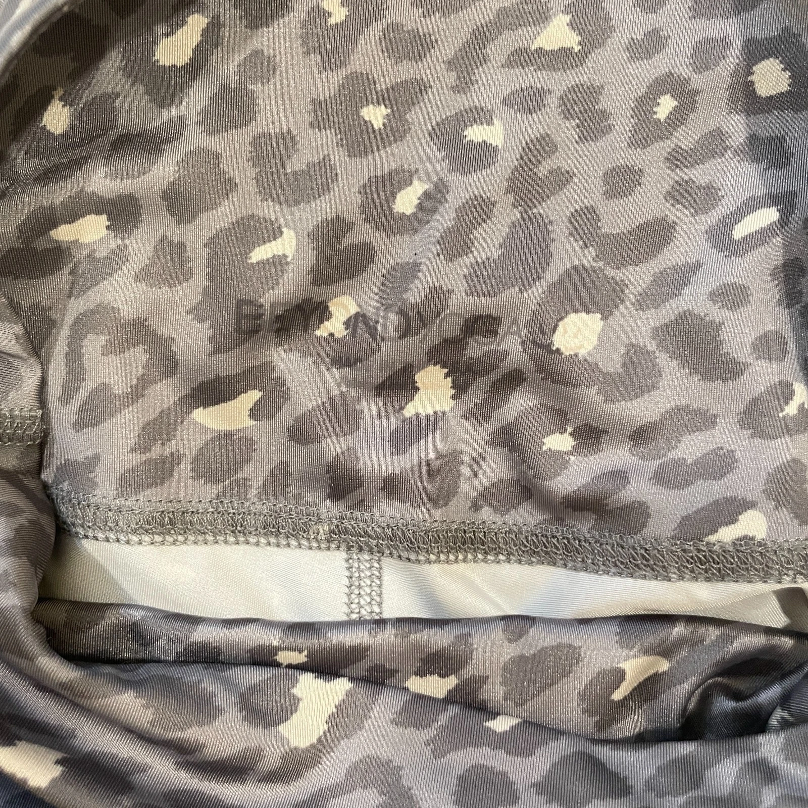 beyond-yoga leopard print yoga stretchy lounge leggings