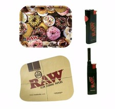 Raw LARGE Donut metal tray 14x11  raw Magnet Lid  Raw PHOENIX Extendo LIGHTER